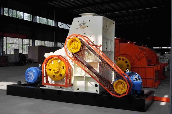 カスタマイズされた鋼鉄粘土の煉瓦生産ラインハンマーのミル・ロックの二重粉砕機