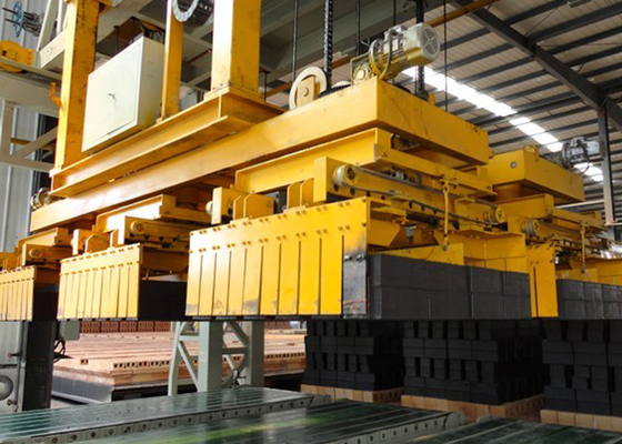 空のブロックの別の容量のための十分に自動粘土の煉瓦スタック・マシン